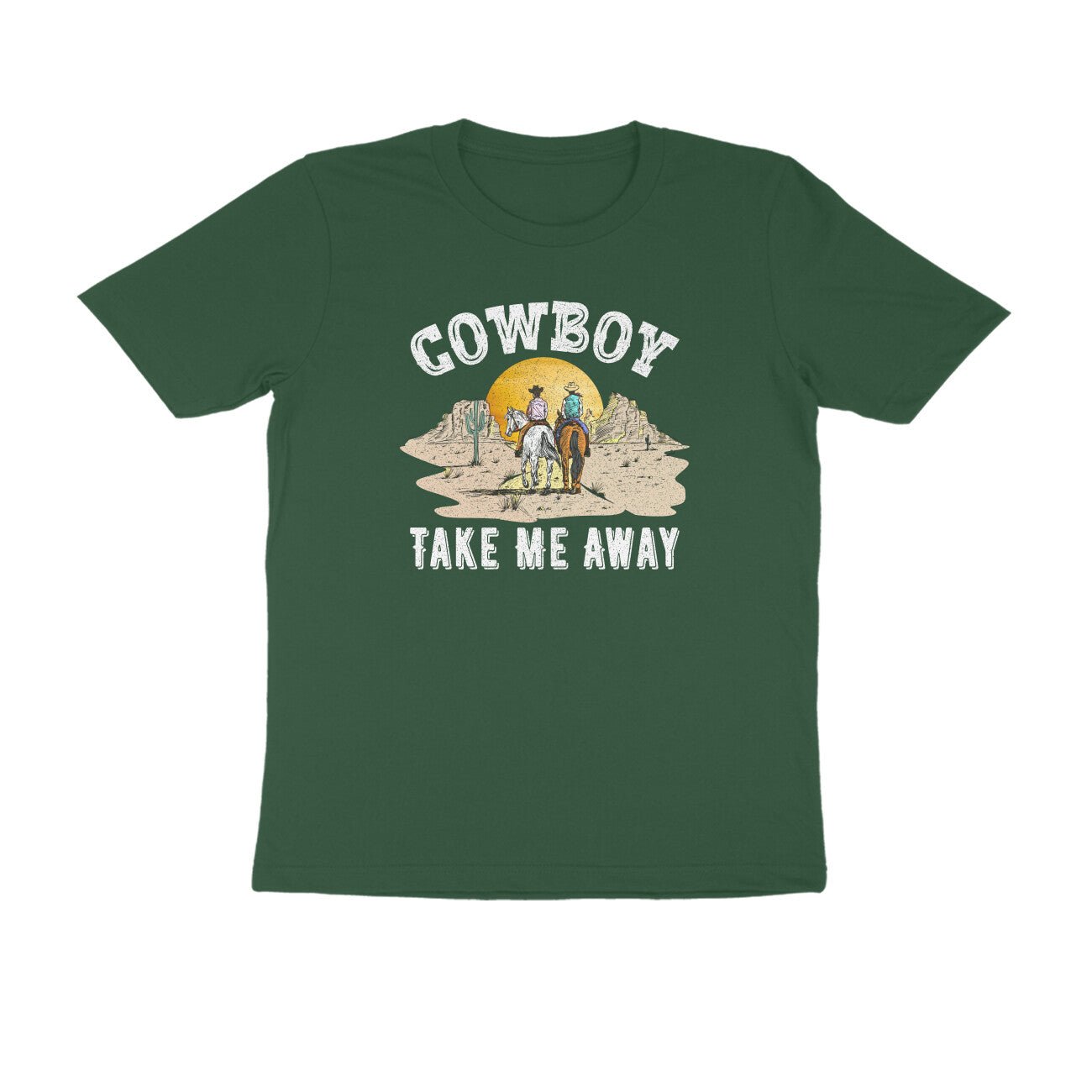 Cowboy printed round neck t-shirt for Women - Image 25
