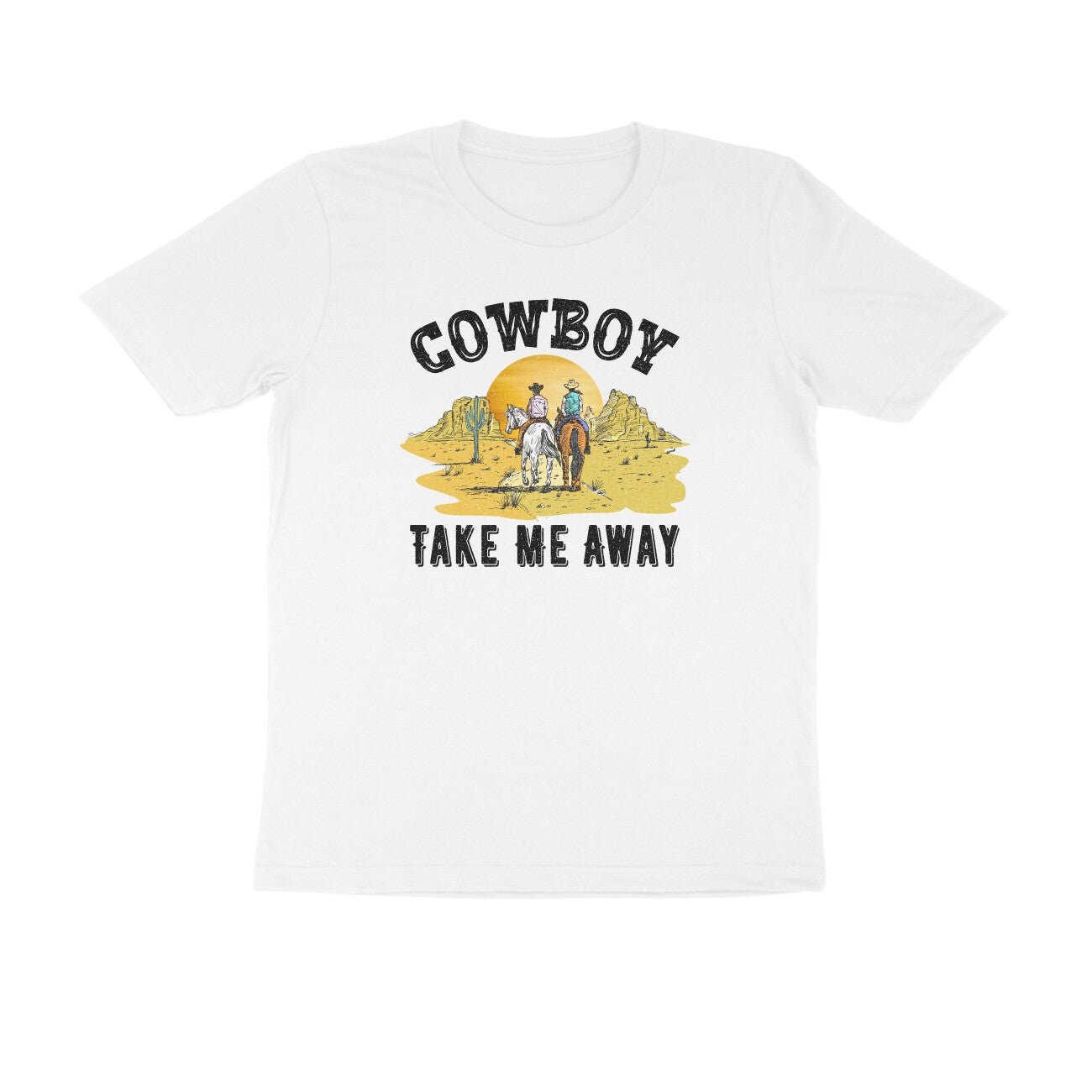 Cowboy printed round neck t-shirt for Women - Image 23