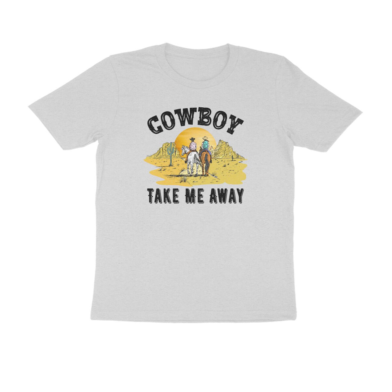 Cowboy printed round neck t-shirt for Women - Image 26