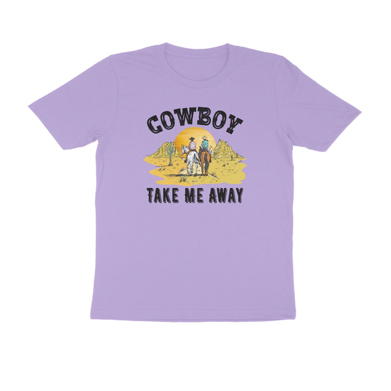 Cowboy printed round neck t-shirt for Women - Image 30