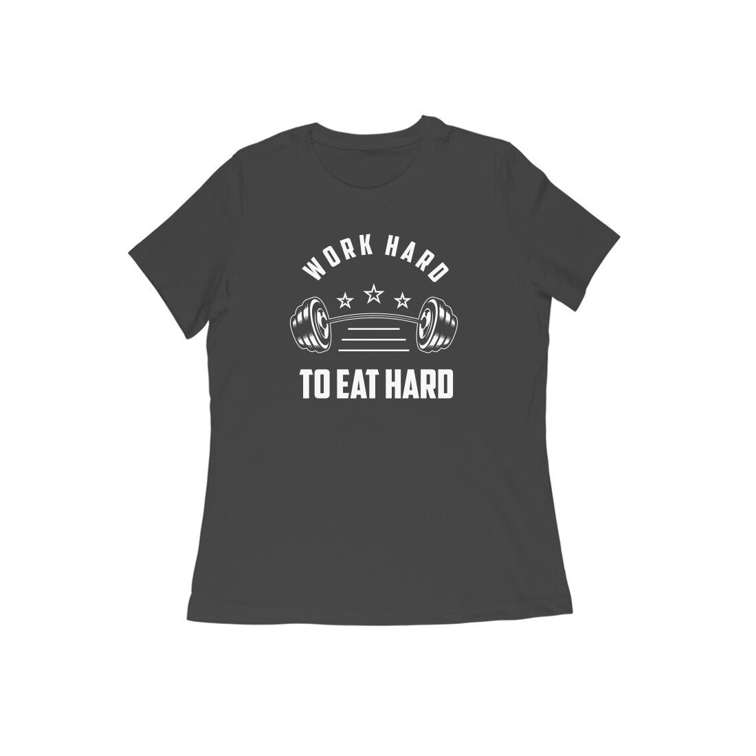Motivational text printed Crew Neck T-Shirt for Women - Image 20