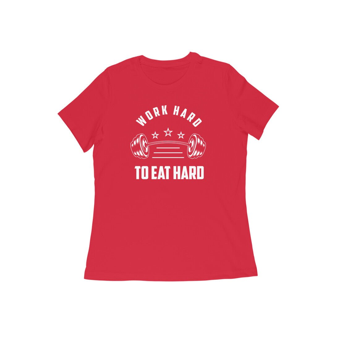 Motivational text printed Crew Neck T-Shirt for Women - Image 28