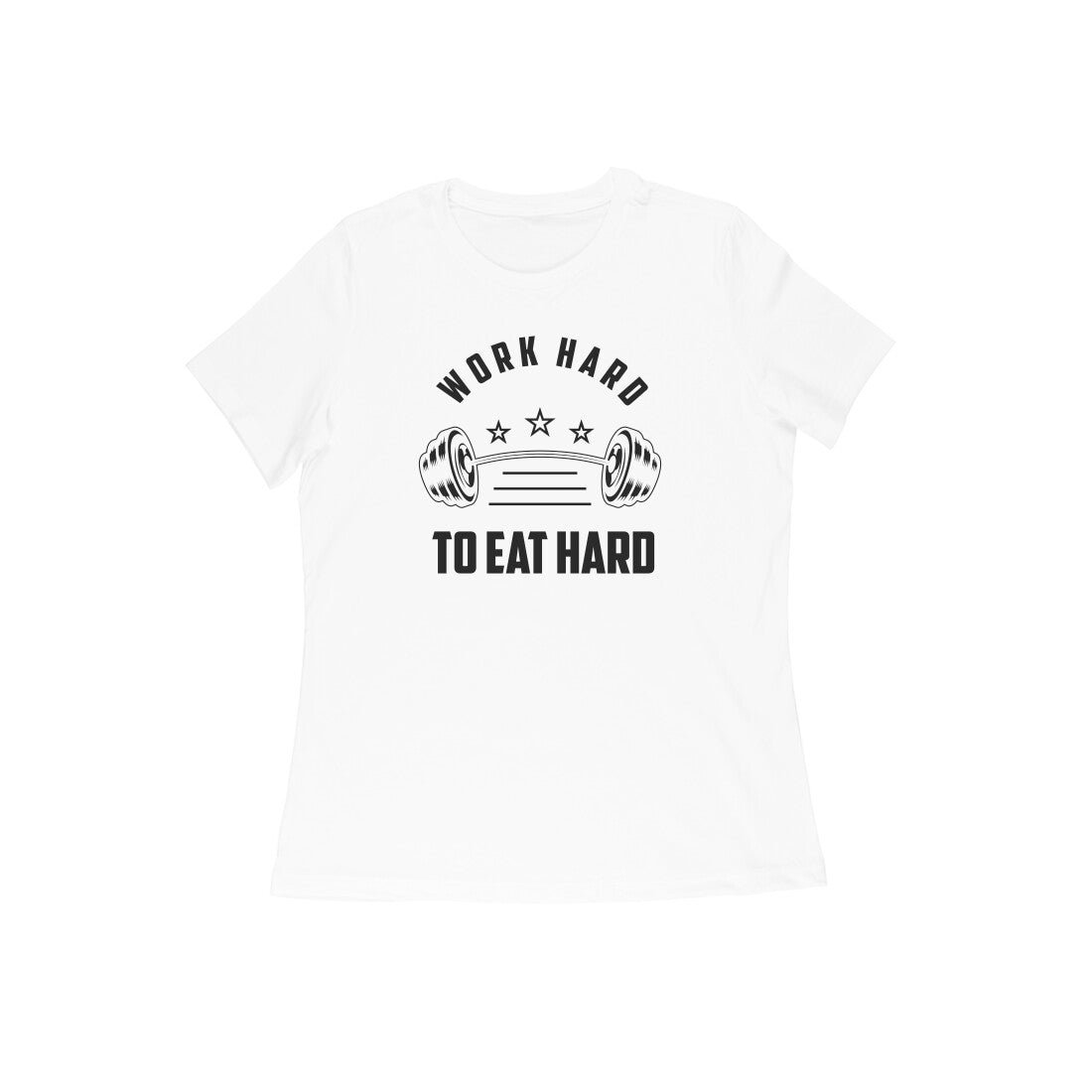 Motivational text printed Crew Neck T-Shirt for Women - Image 21
