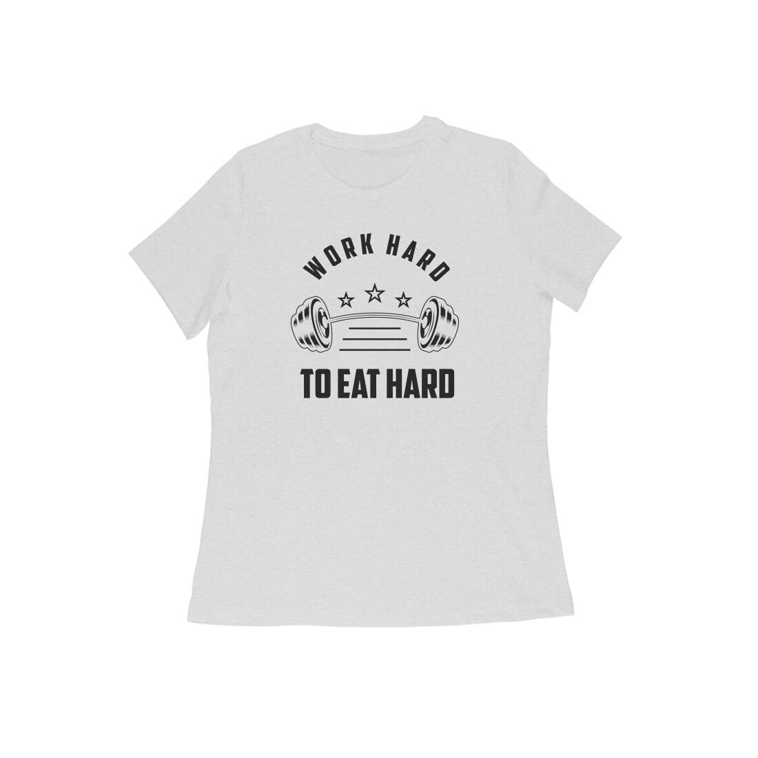 Motivational text printed Crew Neck T-Shirt for Women - Image 22