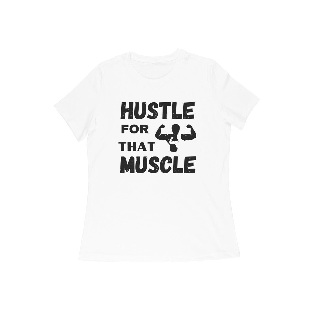 Women gym motivational text Printed Crew Neck T-Shirt - Image 8
