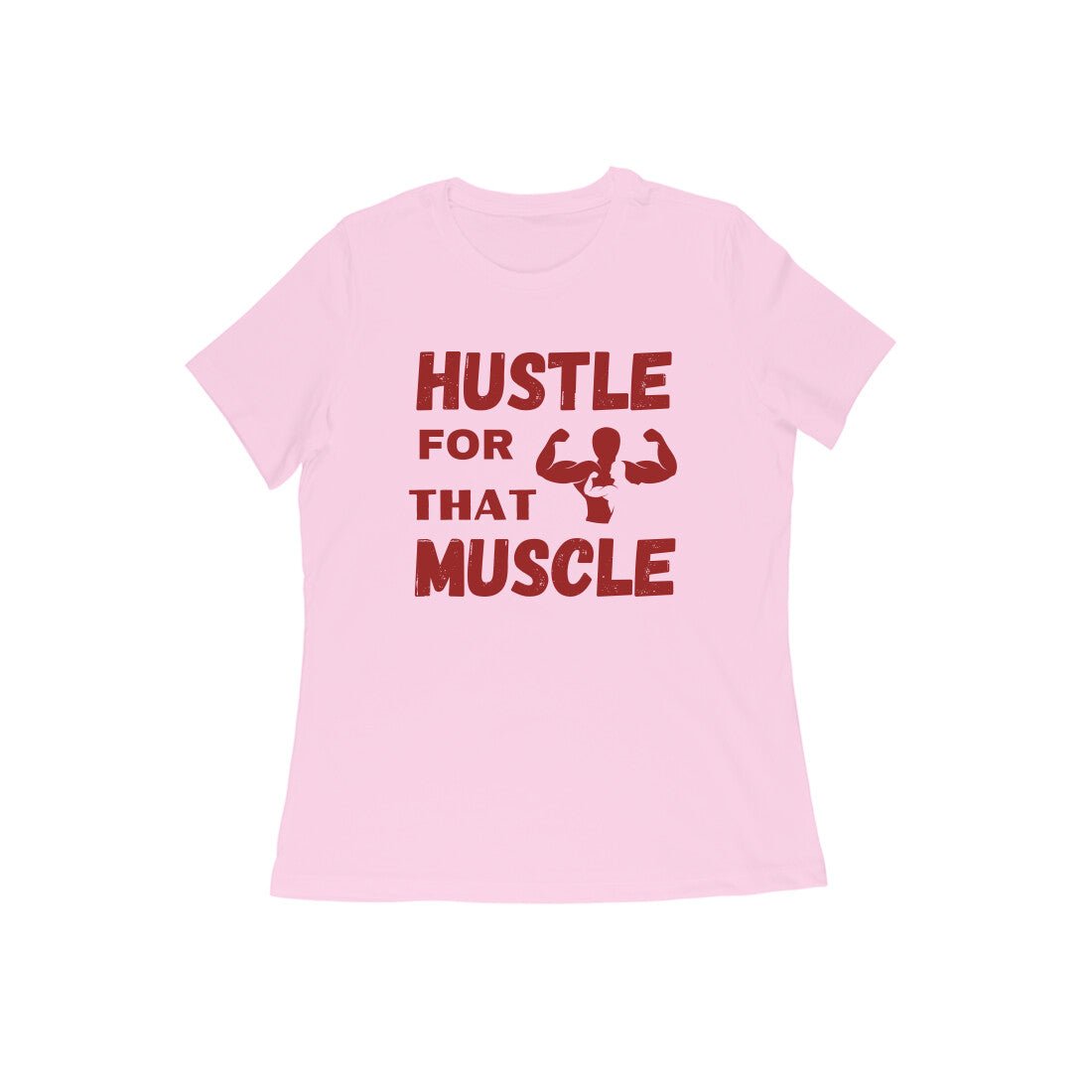 Women gym motivational text Printed Crew Neck T-Shirt - Image 7