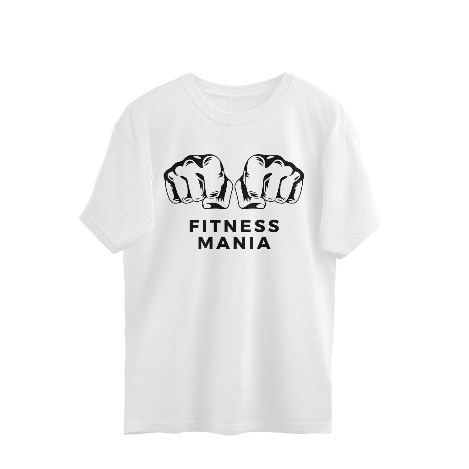 Women gym wear printed round neck oversized t-shirt - Image 5