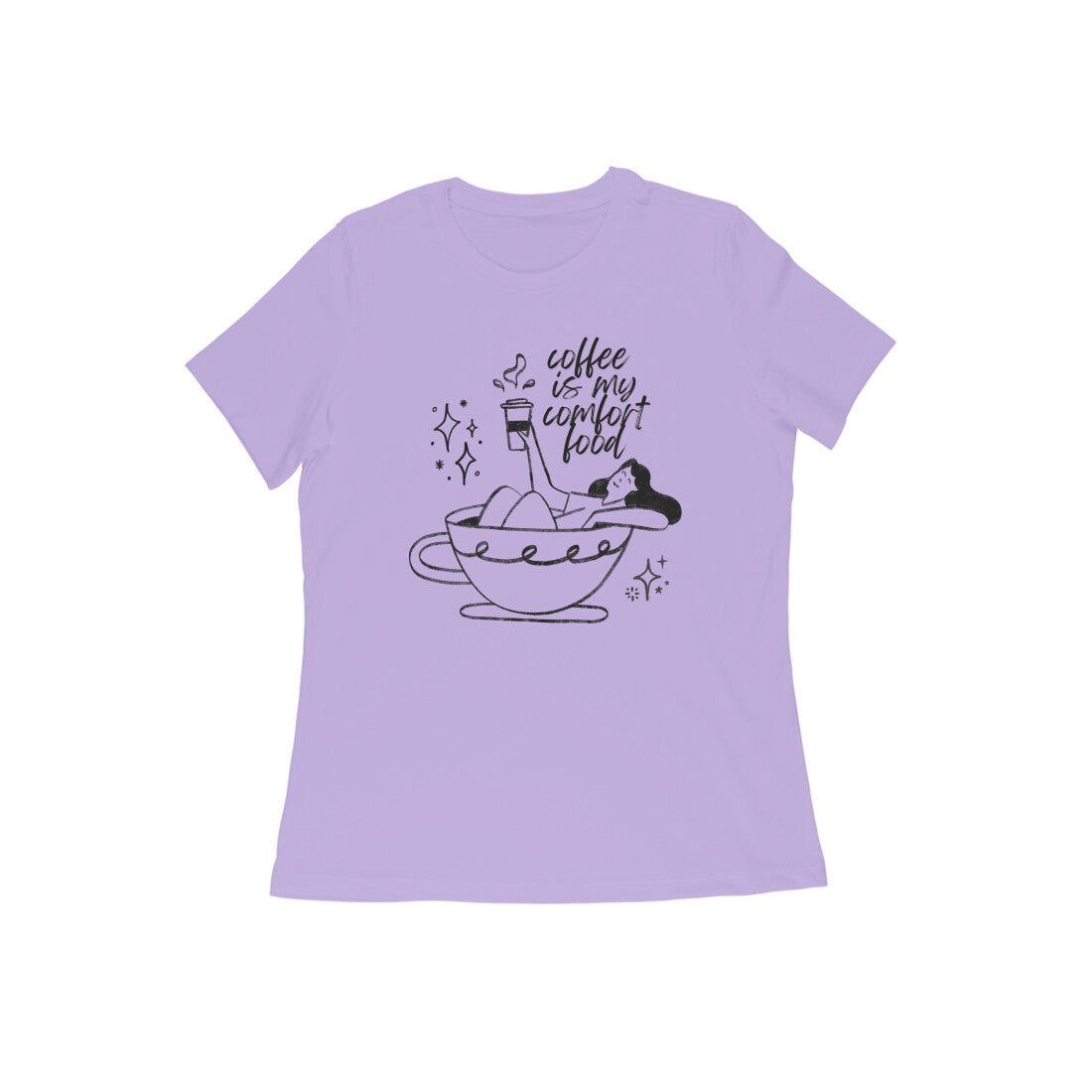 Women coffee lover graphic printed round neck T-Shirt - Image 21