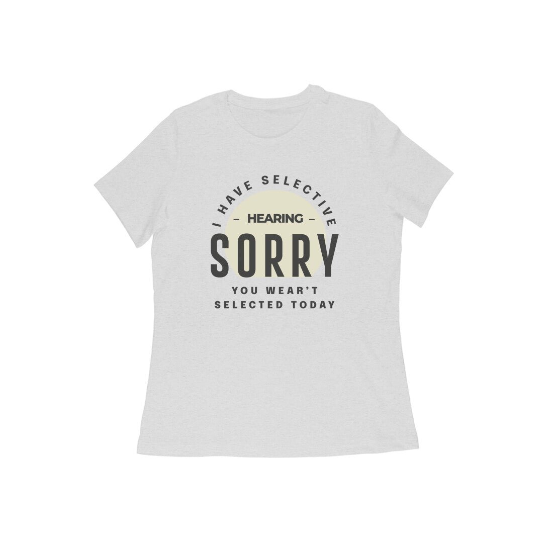 Humor text printed round neck half sleeve t shirt for Women - Image 7