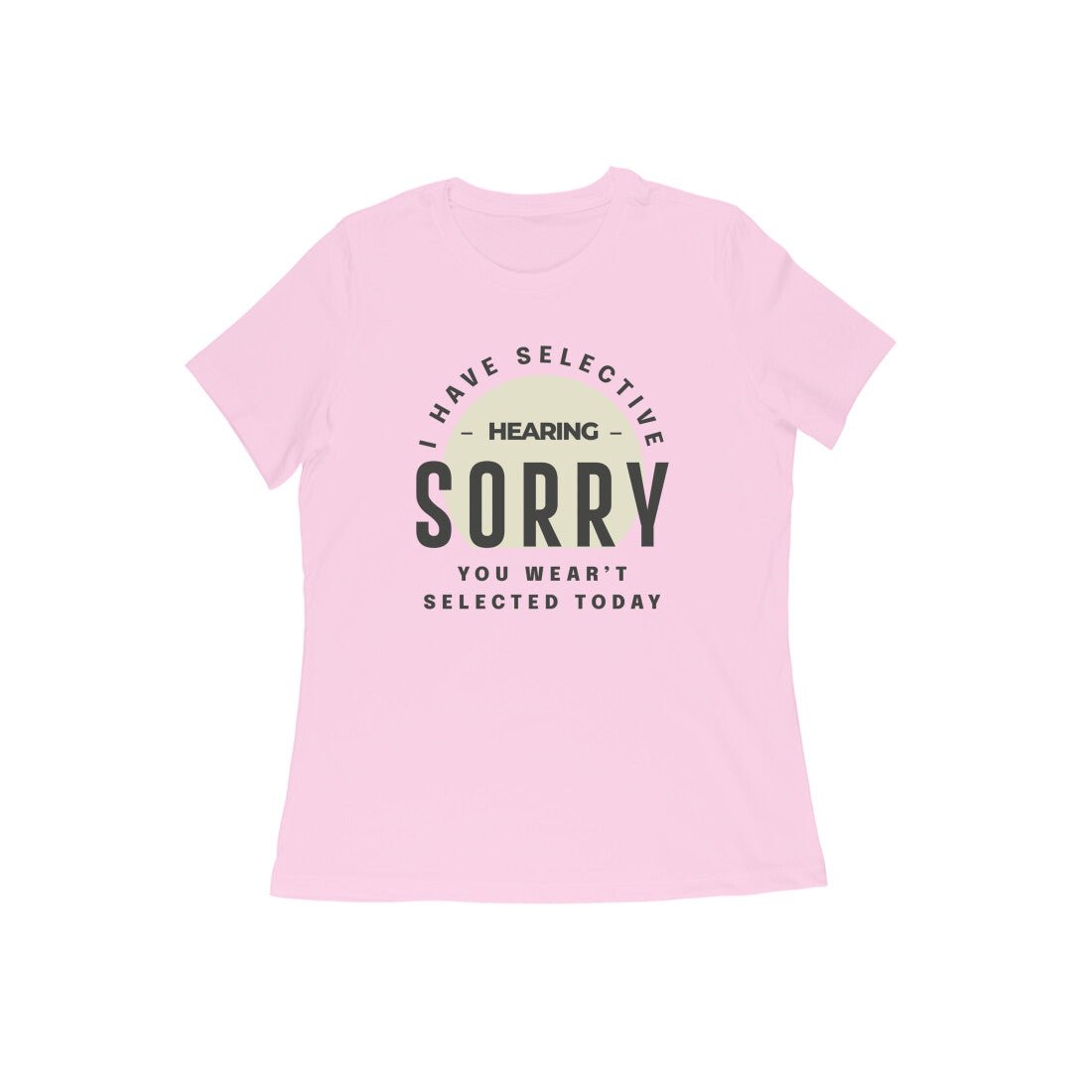 Humor text printed round neck half sleeve t shirt for Women - Image 15
